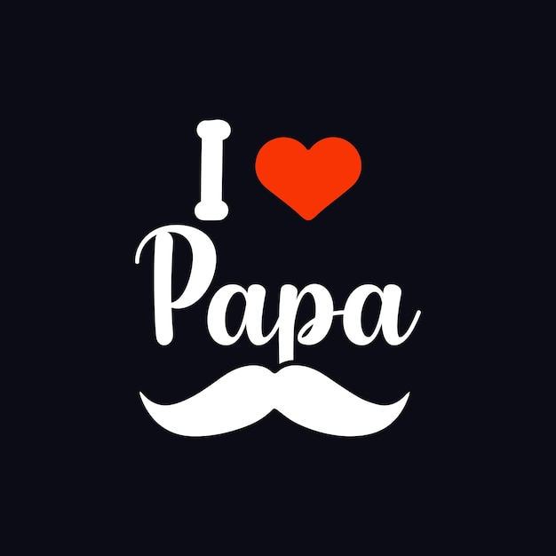 Ich liebe papa-t-shirt-design