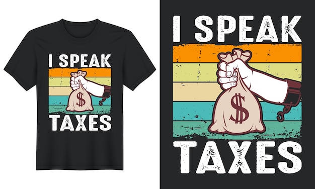 Ich spreche steuern, steuertag-t-shirt-design