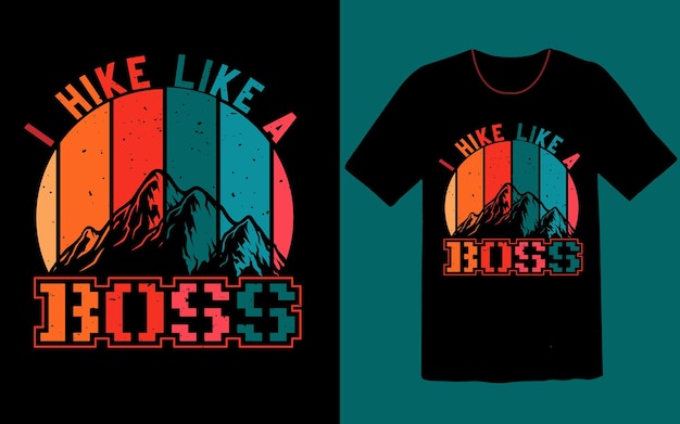 Ich wandere wie ein Boss-Vintage-T-Shirt