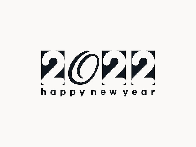 Ich wünsche Ihnen ein frohes neues Jahr und Feiertage 2022 kostenlose Vektortypografie-Textbriefe