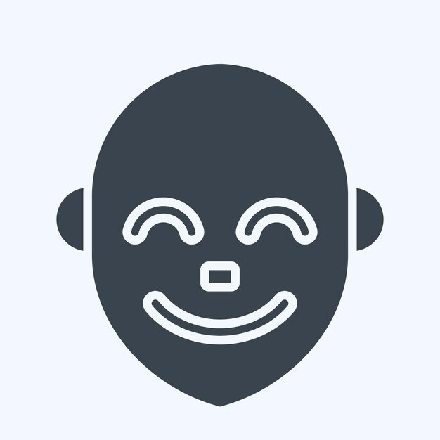 Icon Baby im Zusammenhang mit Milch und Getränk Symbol Glyph-Stil einfache Illustration