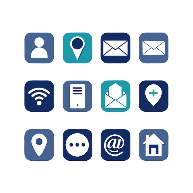 Icon-Satz-Kollektion Vektor-Illustration