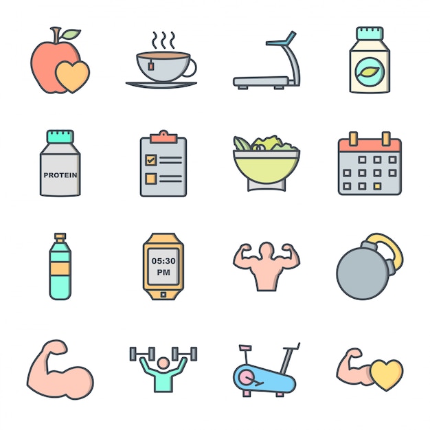 Icon-set der gesundheit