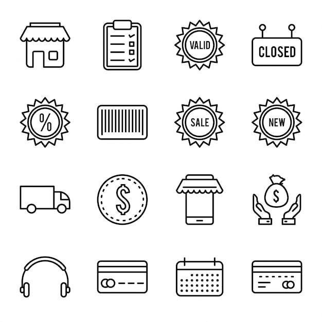 Icon-set von e-commerce