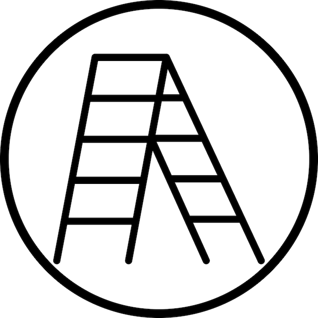 Vektor icon-stil der treppe