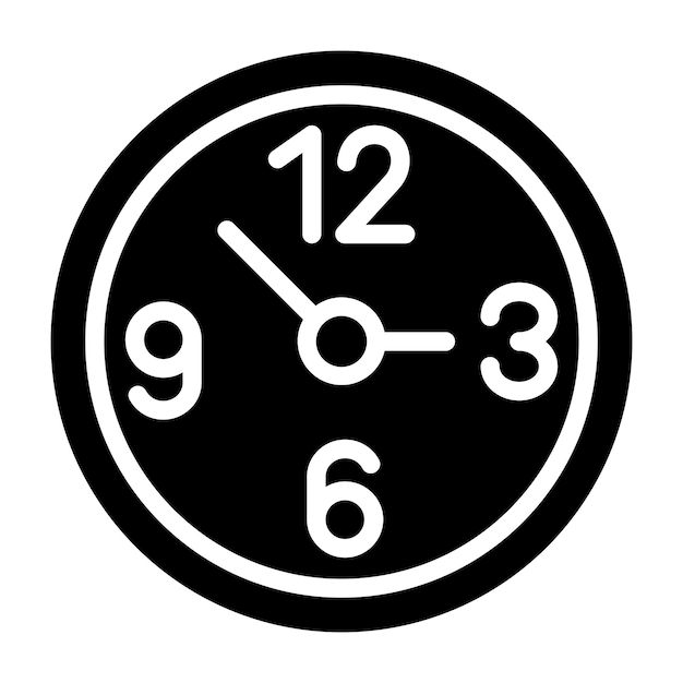 Vektor icon-stil der uhr