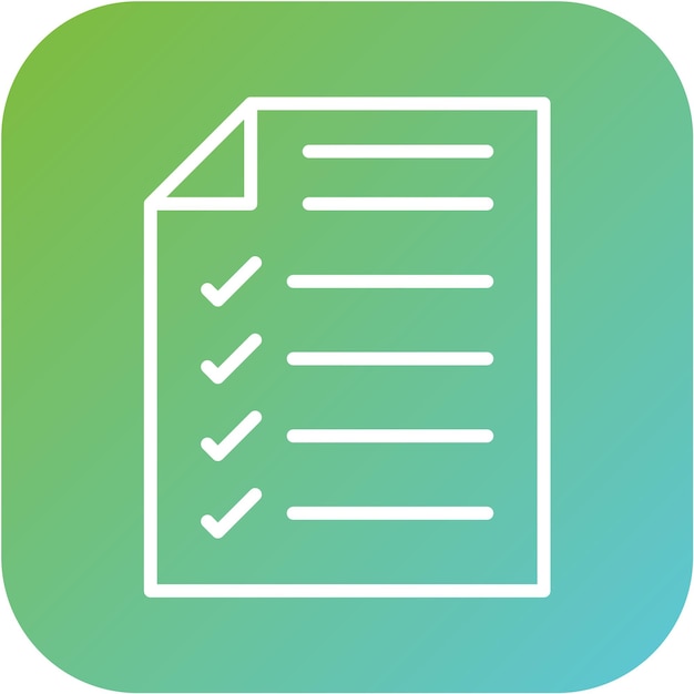 Icon-Stil der Vektor-Design-Checkliste