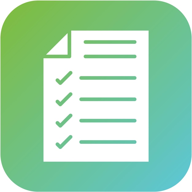 Icon-Stil der Vektor-Design-Checkliste