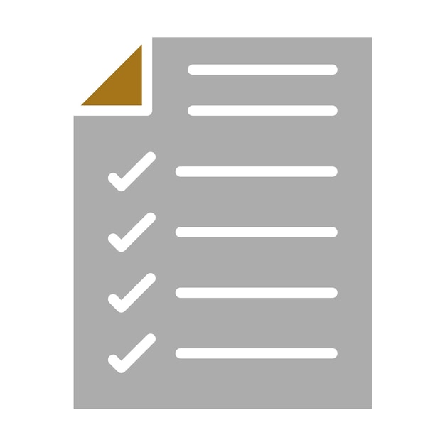 Icon-Stil der Vektor-Design-Checkliste