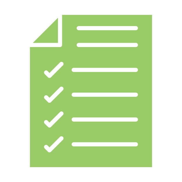 Icon-Stil der Vektor-Design-Checkliste