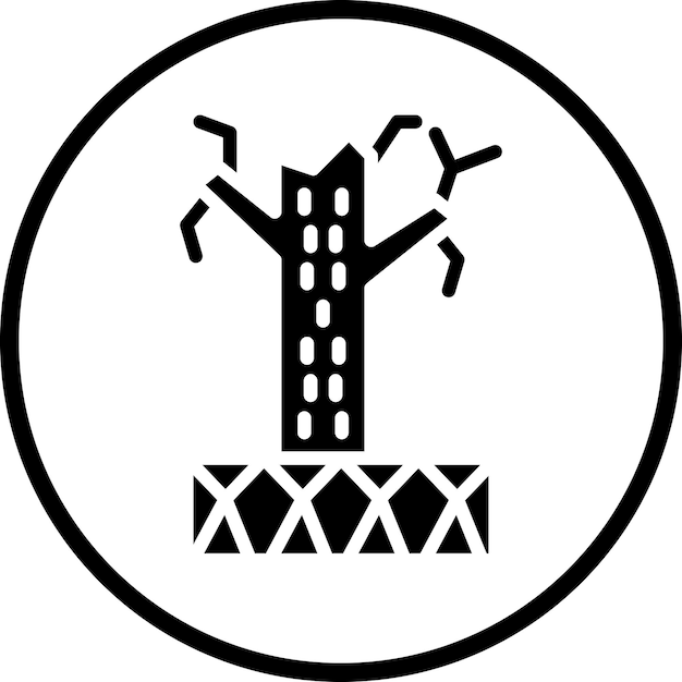 Vektor icon-stil der wüstenbildung