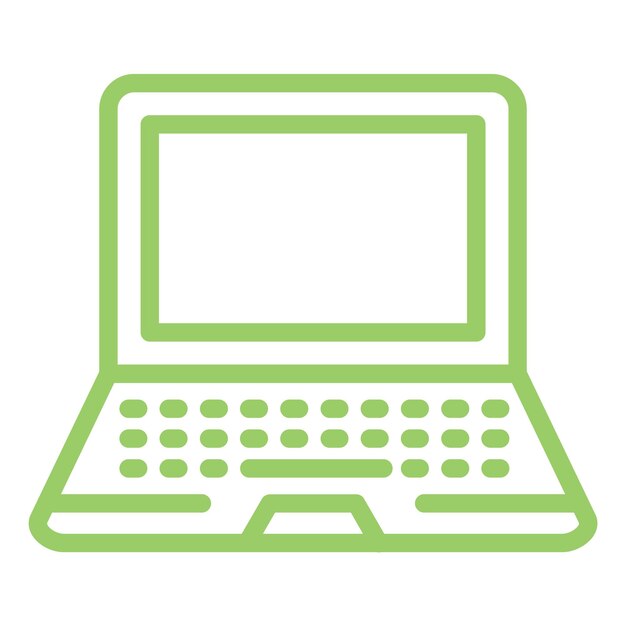 Vektor icon-stil des laptops