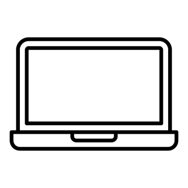Icon-Stil des Laptops