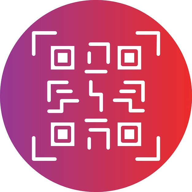 Vektor icon-stil des qr-codes