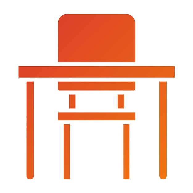 Icon-Stil des Schreibtisches