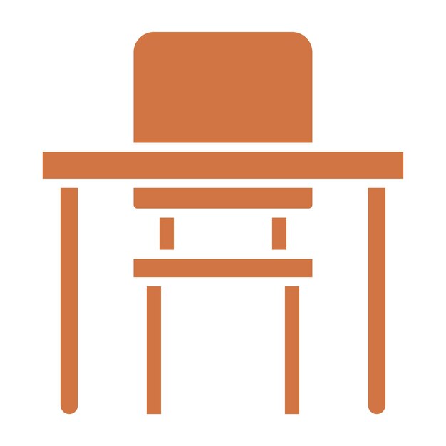 Icon-Stil des Schreibtisches