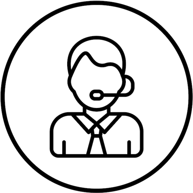 Icon-Stil des Vektor-Design-Agents