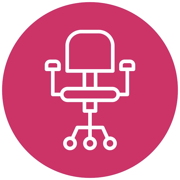 Icon-Stil des Vektor-Design-Aufgabestuhls