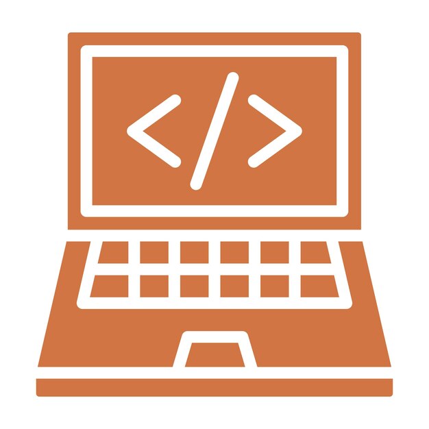 Icon-Stil des Vektor-Design-Codierungsworkshops
