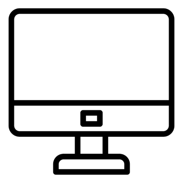 Icon-Stil des Vektor-Design-Monitors