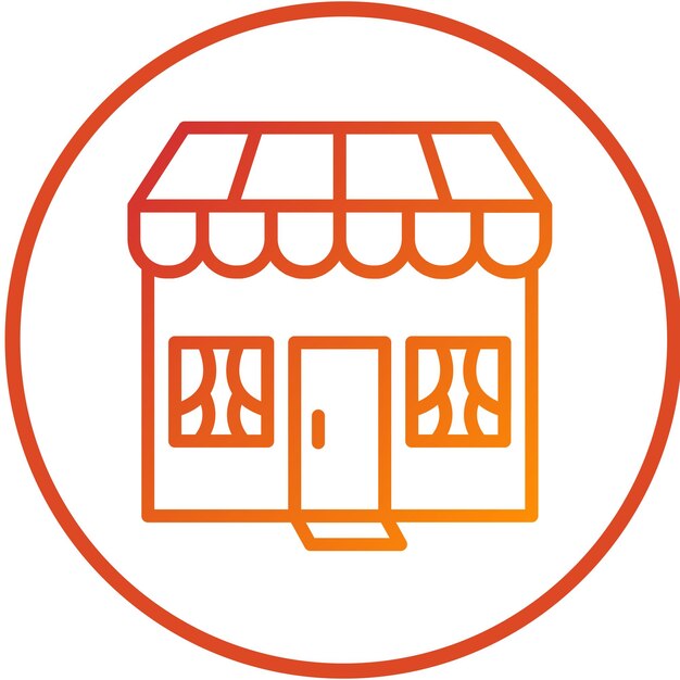 Icon-Stil des Vektor-Design-Shops