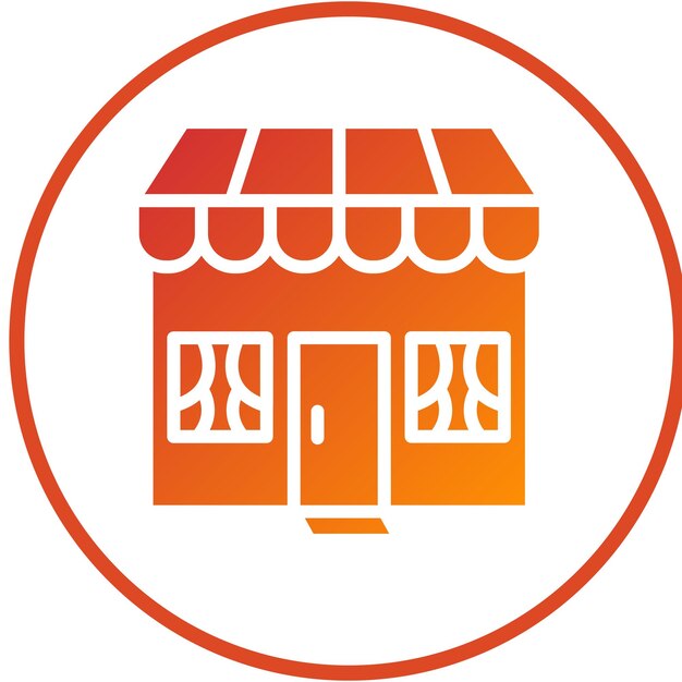 Icon-Stil des Vektor-Design-Shops