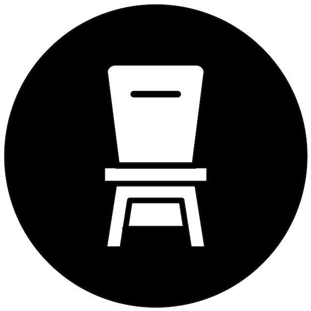 Icon-Stil des Vektor-Design-Stuhls