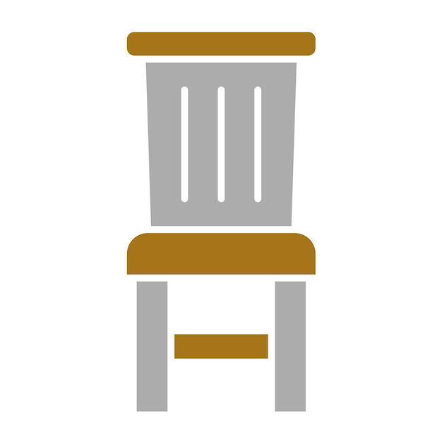 Vektor icon-stil des vektor-design-stuhls