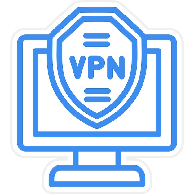 Vektor icon-stil des vpn