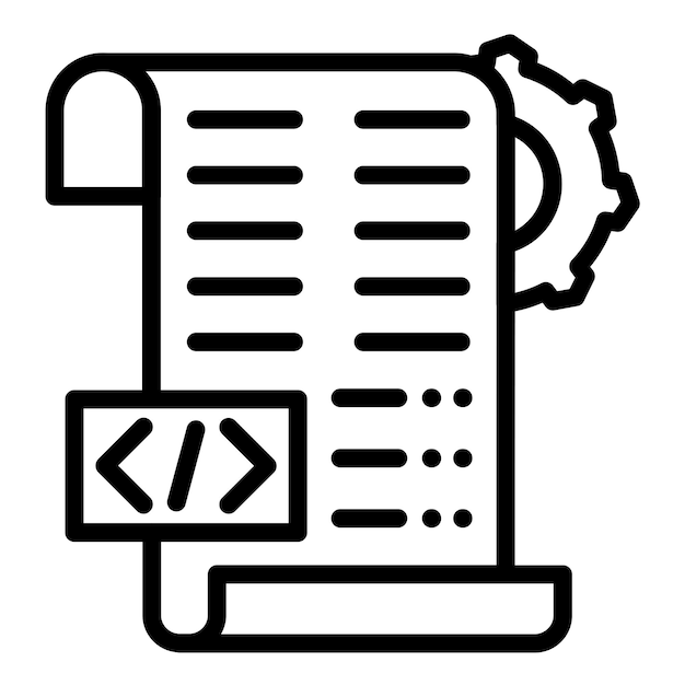 Vektor icon-stil für das vektor-design-skriptwerkzeug