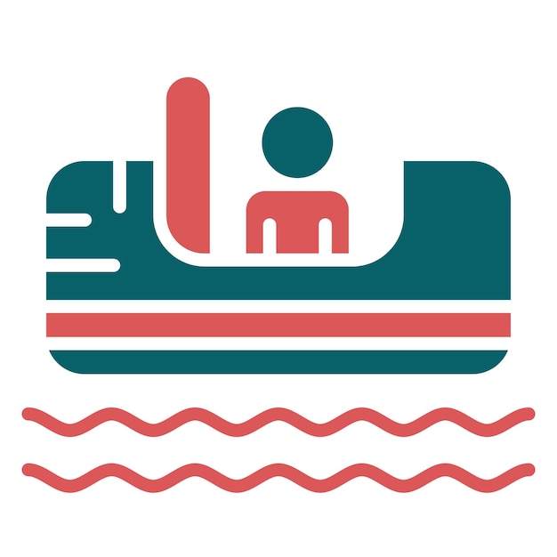 Vektor icon-stil für den log-flume