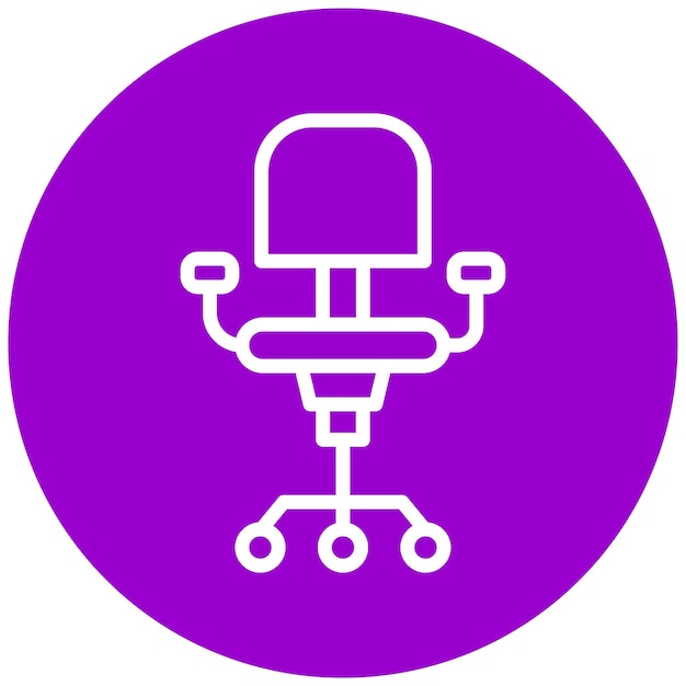 Icon-Stil für den Vektor-Design-Richtstuhl
