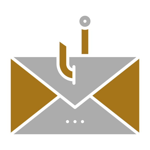 Vektor icon-stil für phishing-e-mails