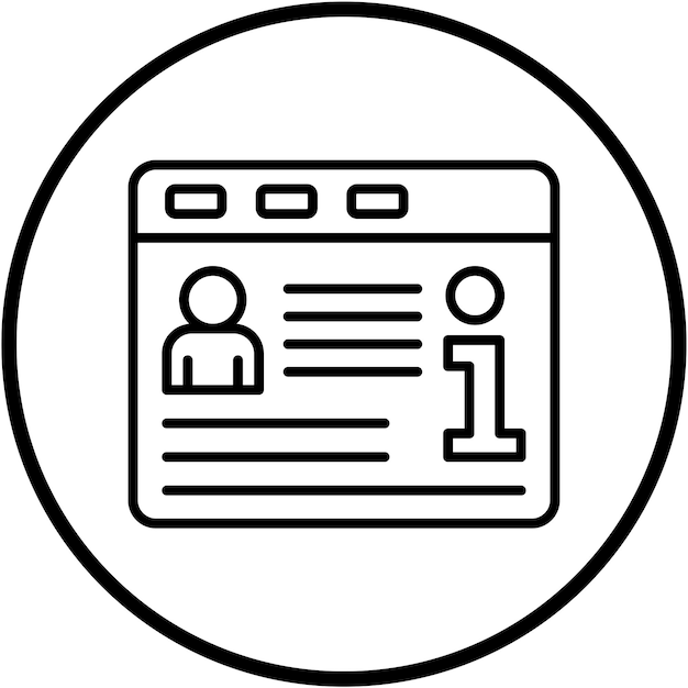 Icon-Stil für Vektor-Design-Informationen