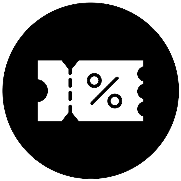Icon-Stil für Vektor-Design-Kupons