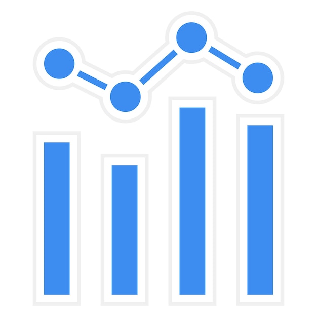 Icon-stil für vektor-design-statistiken