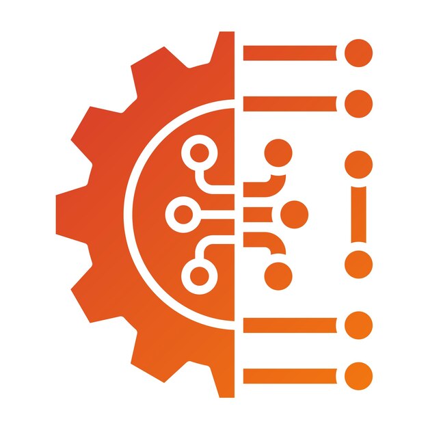 Icon-Stil für Vektor-Design und maschinelles Lernen