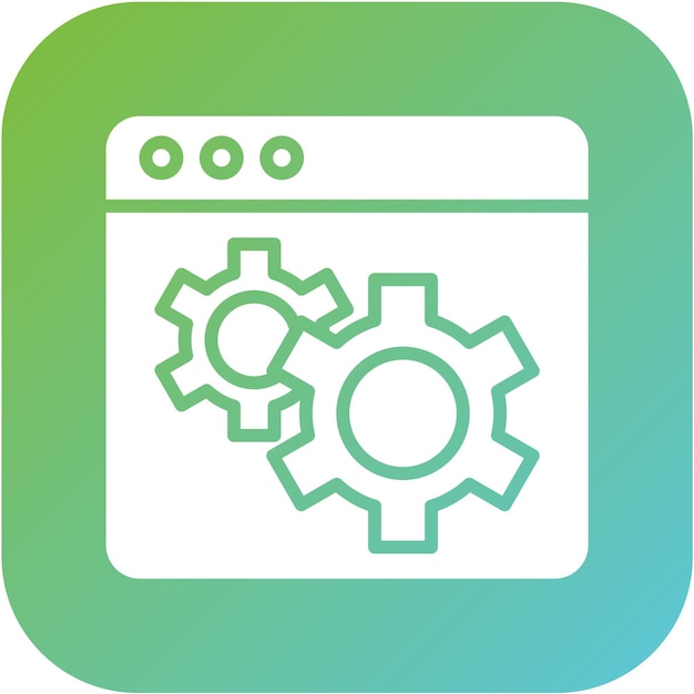 Icon-Stil für Vektor-Webdesign-Einstellungen