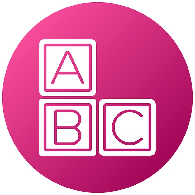 Icon-Stil von ABC-Blocks