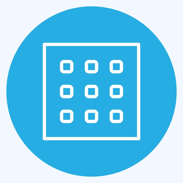 Icon Textur geeignet für Fotobearbeitung Symbol blaue Augen Stil Design bearbeitbar