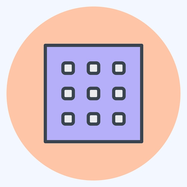 Icon Texture geeignet für Foto-Editing Symbol Farbmates Stil Design bearbeitbar
