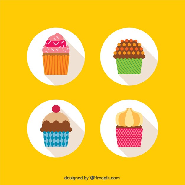 Icons von cupcakes