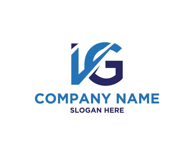 IG Buchstabenabstract Logo Icon Design Vorlage Vektorgrafische Illustration