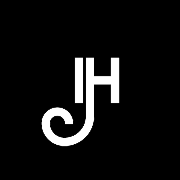 IH Buchstaben-Logo-Design auf schwarzem Hintergrund IH kreative Initialen Buchstaben-logo-Konzept ih Buchstaben-Design IH weiße Buchstaben-Design auf schwarzem Hintergrund I H i h Logo