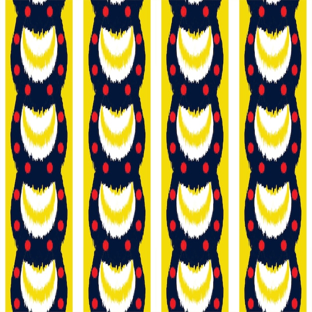 Ikat seamless pattern design für gewebe.