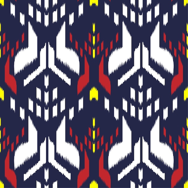 Ikat seamless pattern design