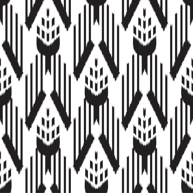 Ikat Seamless Pattern Design