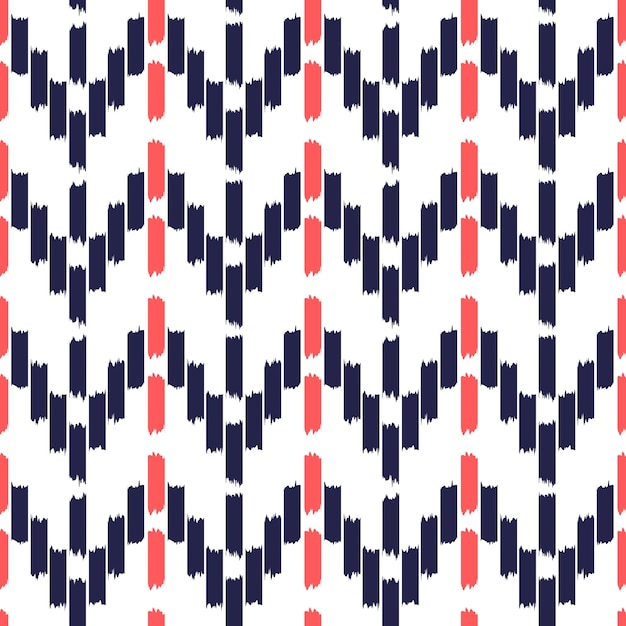 Ikat seamless pattern design