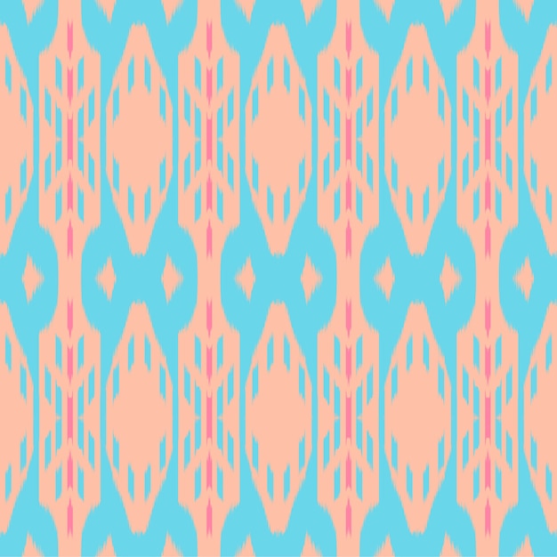 Ikat seamless pattern design