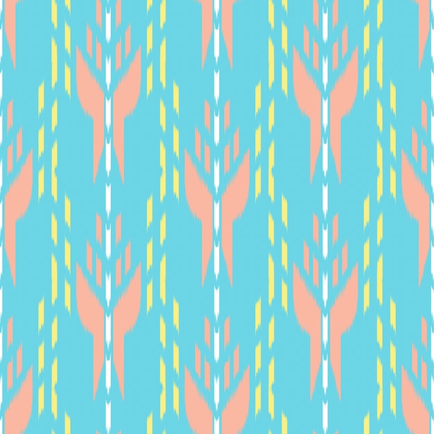 Ikat Seamless Pattern Design